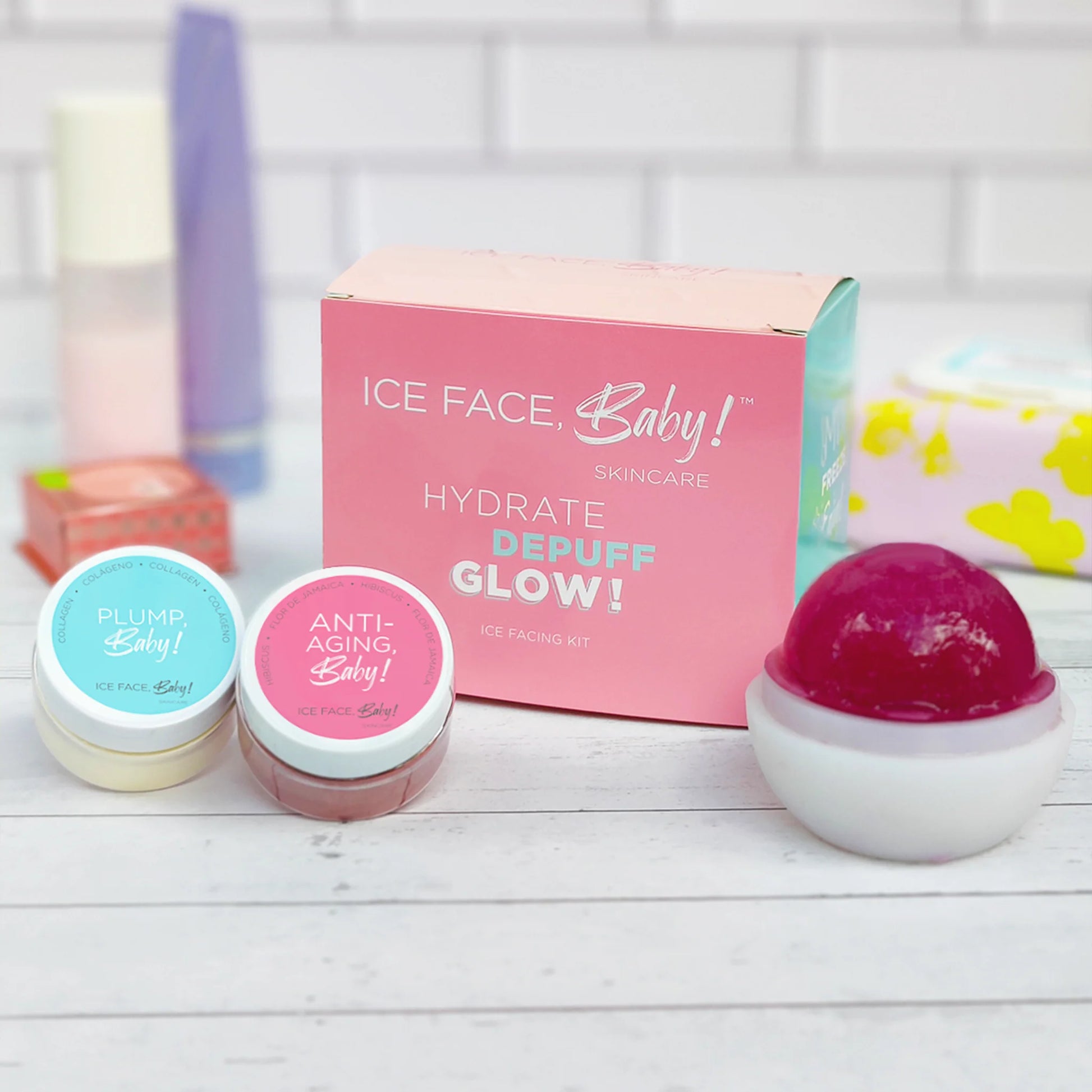 Anti-Aging Kit! - Firm & Lift Ice Facial Kit for Fine Lines, Firmness & Aging Skin