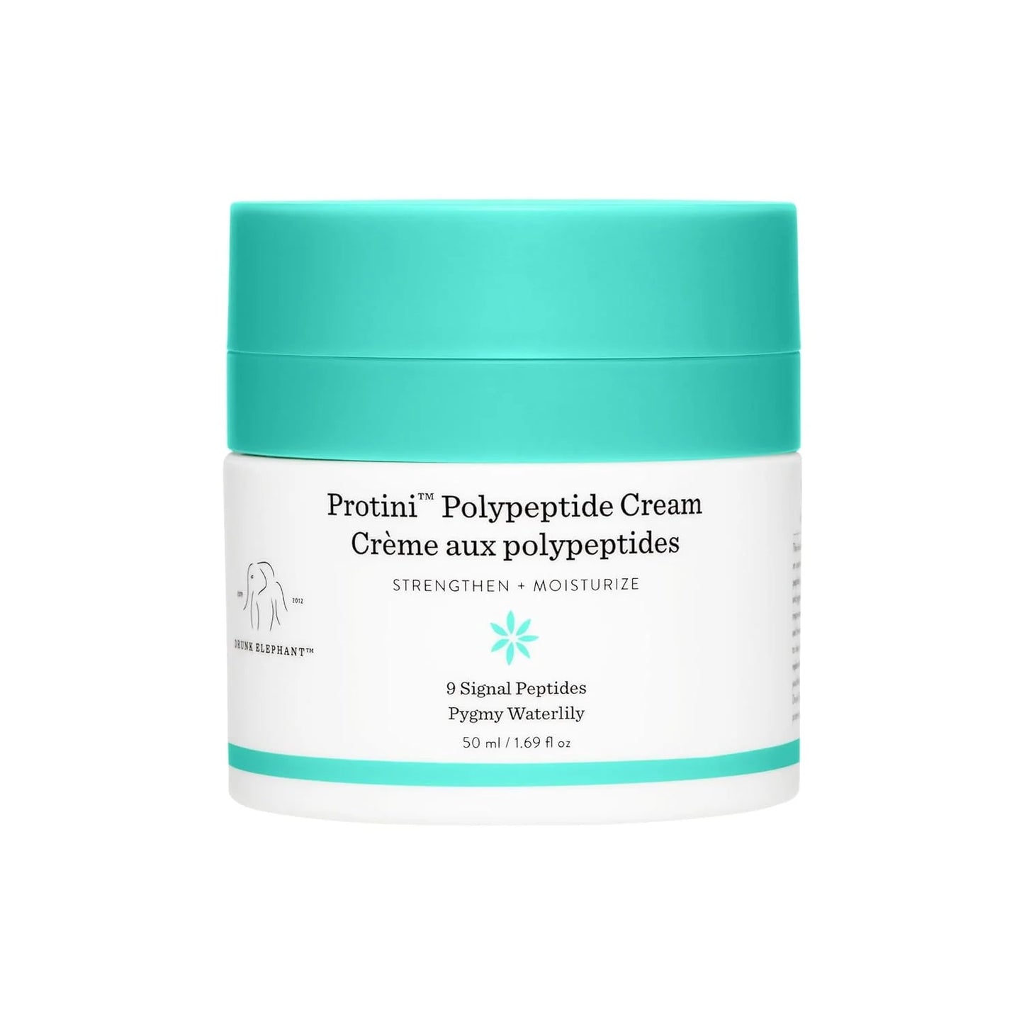 Drunk Elephant Protini Polypeptide Cream 50Ml – Peptide Moisturizer for Hydration, Firmness & Texture (All Skin Types)