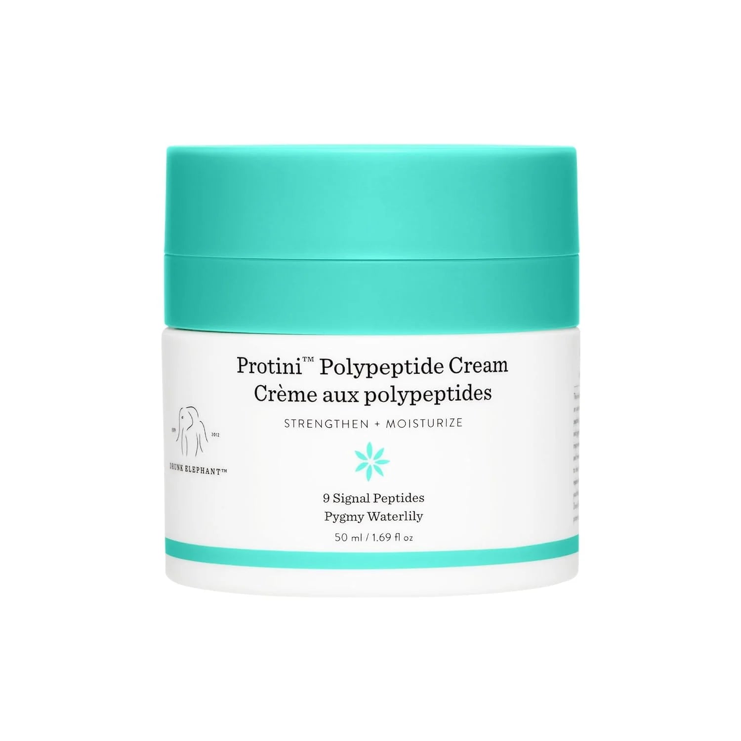 Drunk Elephant Protini Polypeptide Cream 50Ml – Peptide Moisturizer for Hydration, Firmness & Texture (All Skin Types)