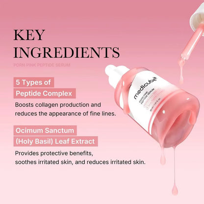 Salmon DNA PDRN Pink Peptide Serum,Serum Texture,Complex Repair Ingredients,Lifting & Firming,K-Beauty,Korean Makeup
