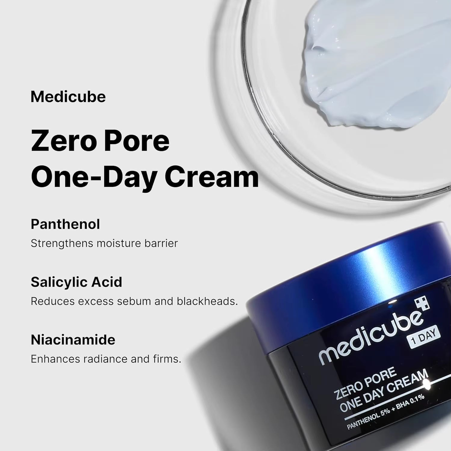 For Zero Pore One-Day Cream with Camellia Vegan Formula-Visibly Smaller Pores & Pore Refining Korean Skincare