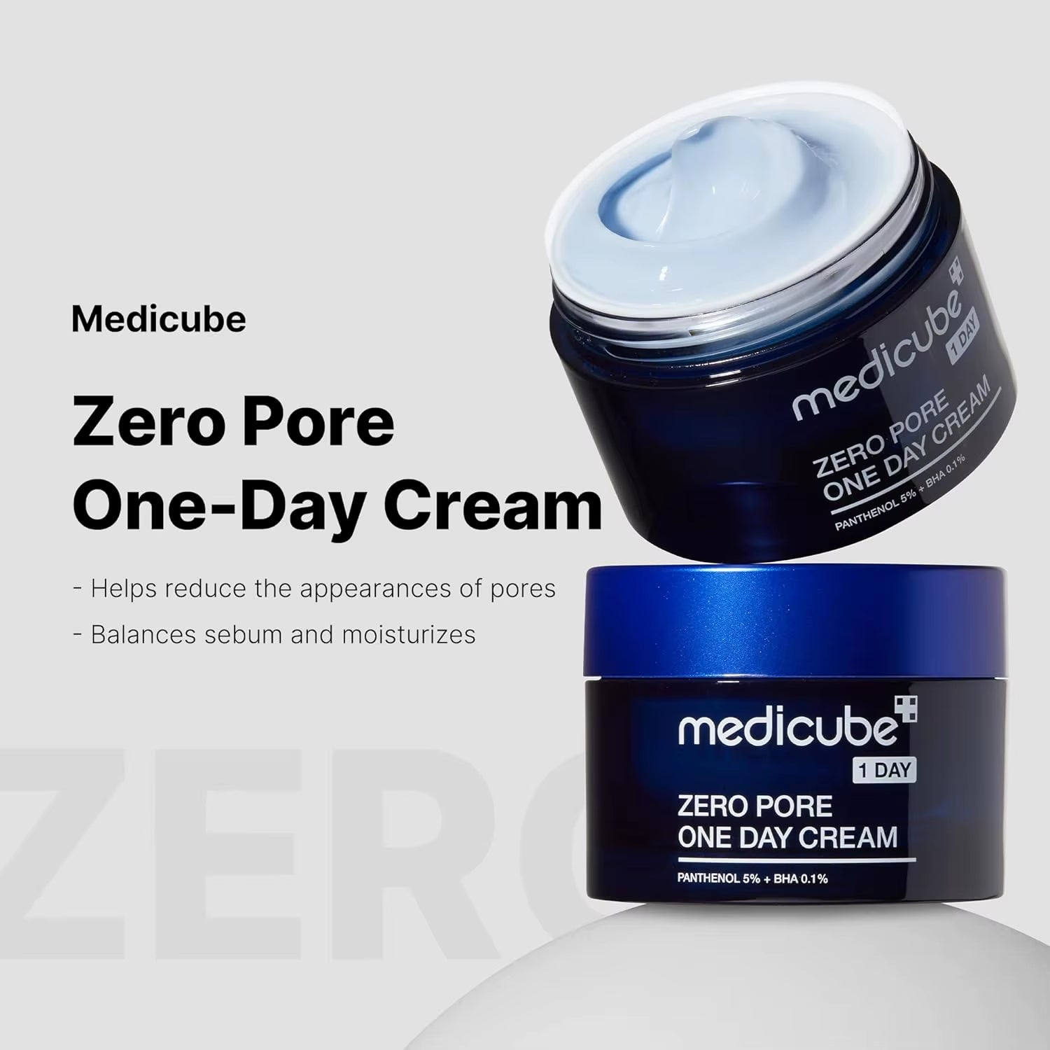 For Zero Pore One-Day Cream with Camellia Vegan Formula-Visibly Smaller Pores & Pore Refining Korean Skincare