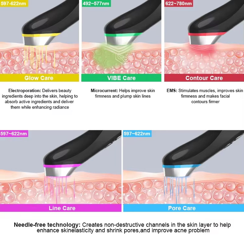 Age-R Medicubes Booster Device Glow Beauty Device Skin High Frequency Skincare Facia Neck Tighten High Frequency Vibration