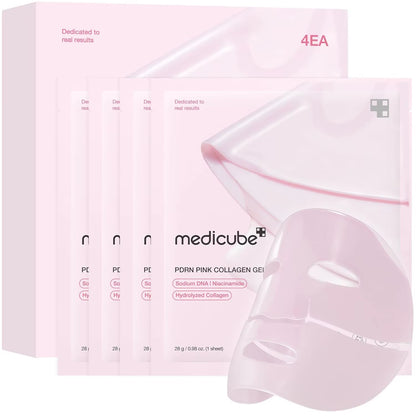 Medicube Salmon Pink Collagen Jelly Gel Mask Overnight Face Mask for Glass Glow Skin- Elasticity Korean Skincare Facial Mask