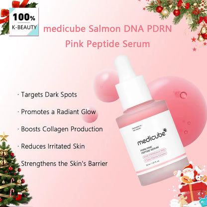 Salmon DNA PDRN Pink Peptide Serum,Serum Texture,Complex Repair Ingredients,Lifting & Firming,K-Beauty,Korean Makeup