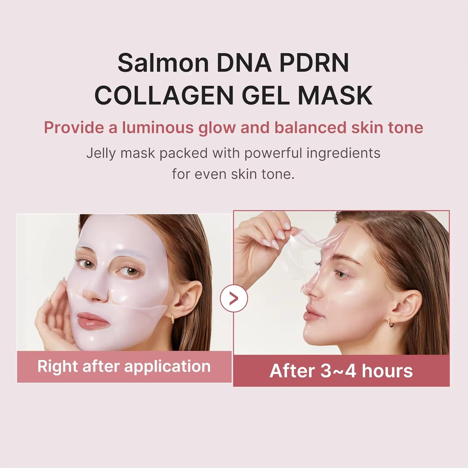 Medicube Salmon Pink Collagen Jelly Gel Mask Overnight Face Mask for Glass Glow Skin- Elasticity Korean Skincare Facial Mask