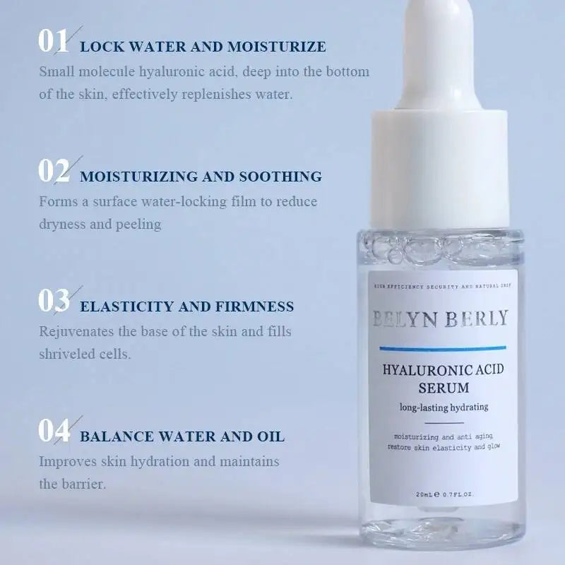 Face Serum 5Pcs/Lot Moisturizing Hyaluronic Acid Vitamain C Six Peptides Q10 EGF Facial Serum Skin Care