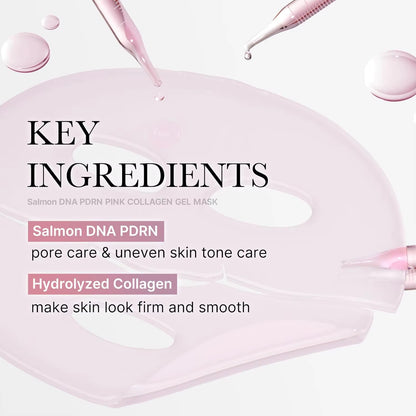 Medicube Salmon Pink Collagen Jelly Gel Mask Overnight Face Mask for Glass Glow Skin- Elasticity Korean Skincare Facial Mask
